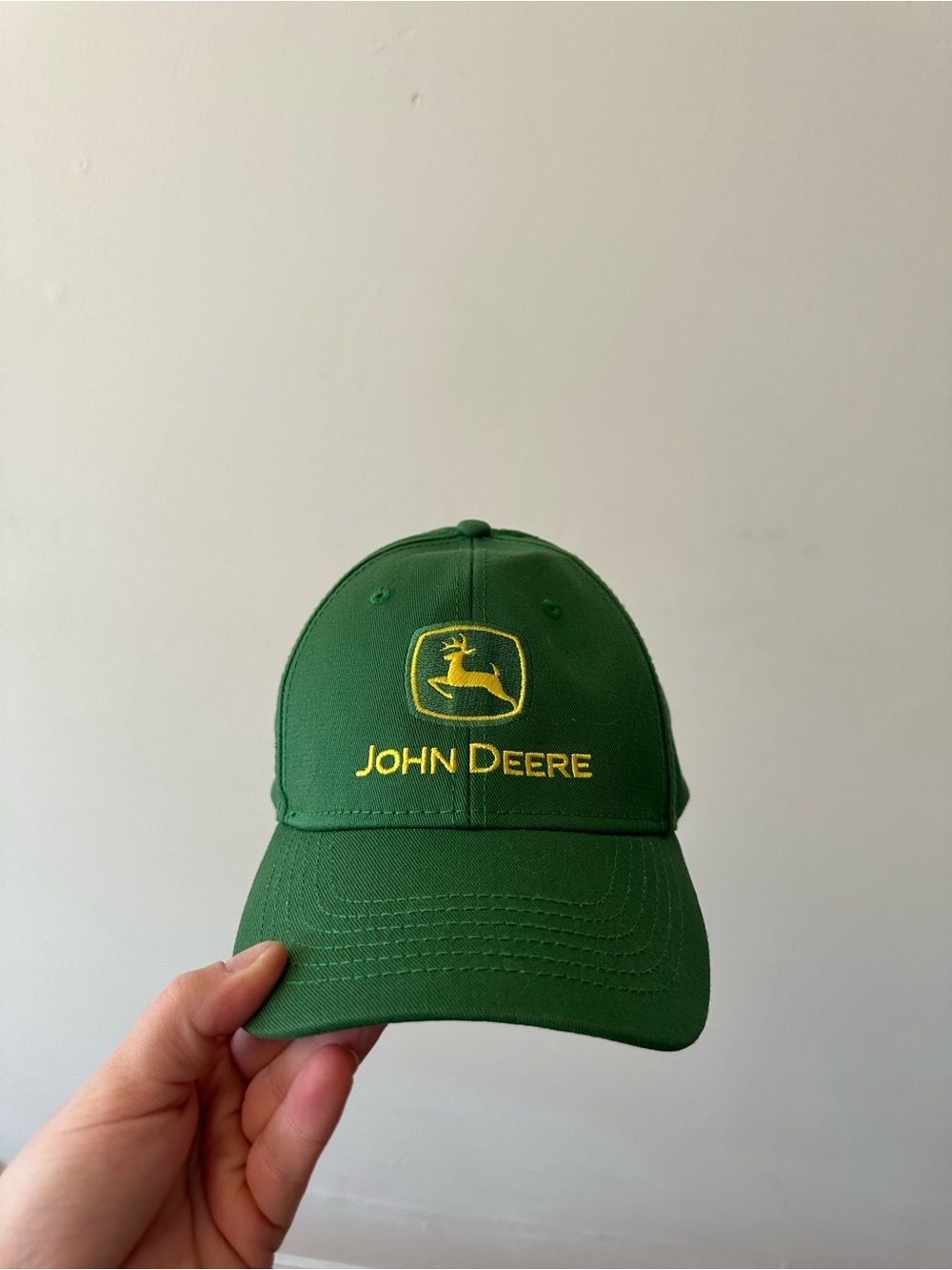 John Deere Green Cap with Yellow Embroidered Logo